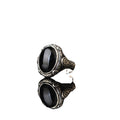 Fashionable Punk Carved Vintage Ring For Men With Black Gemstones Vera Lux