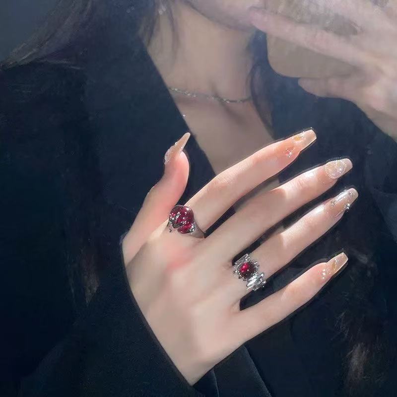 New Irregular Zircon Ring For Women, INS Trendy, Simple & Versatile Adjustable Index Finger Ring Vera Lux