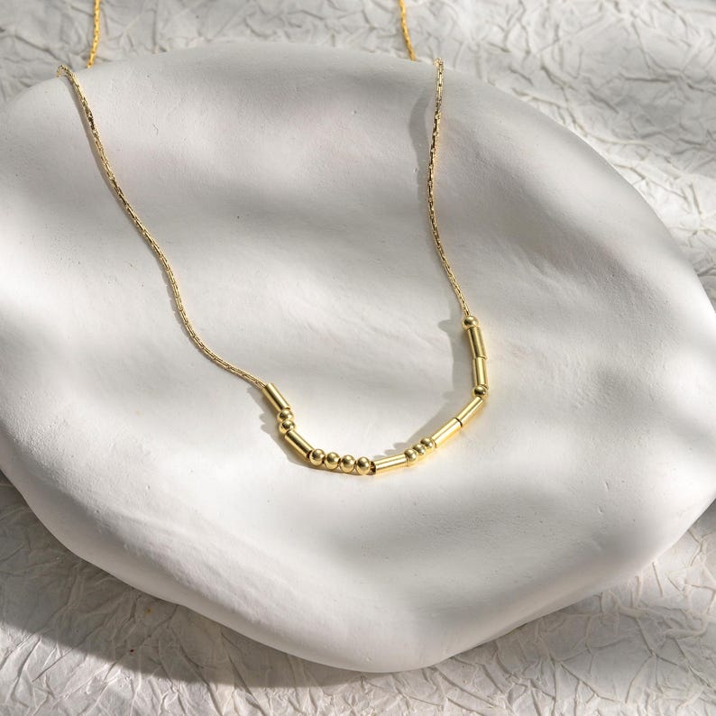 Morse Code Custom Name Necklace Vera Lux