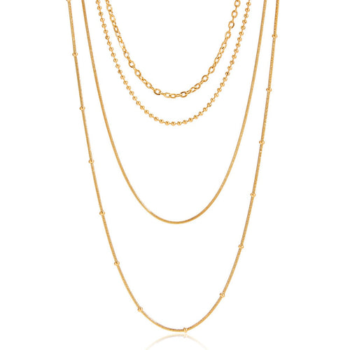 18K gold layered necklace Vera Lux