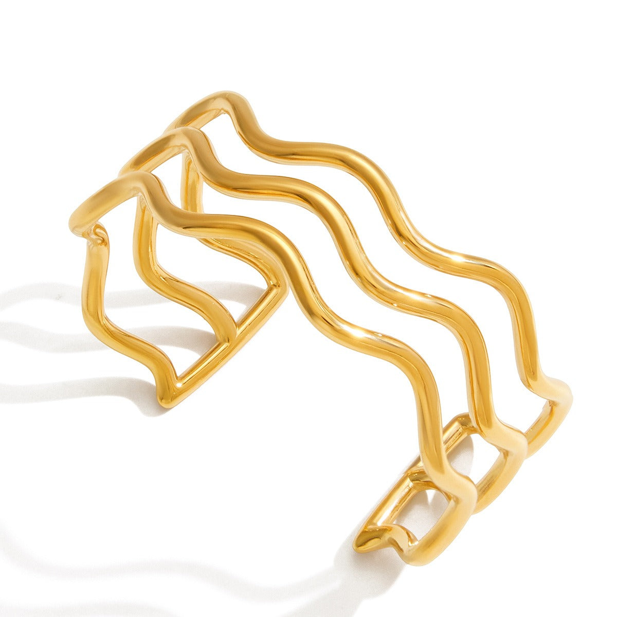 18K gold wave bracelet Vera Lux
