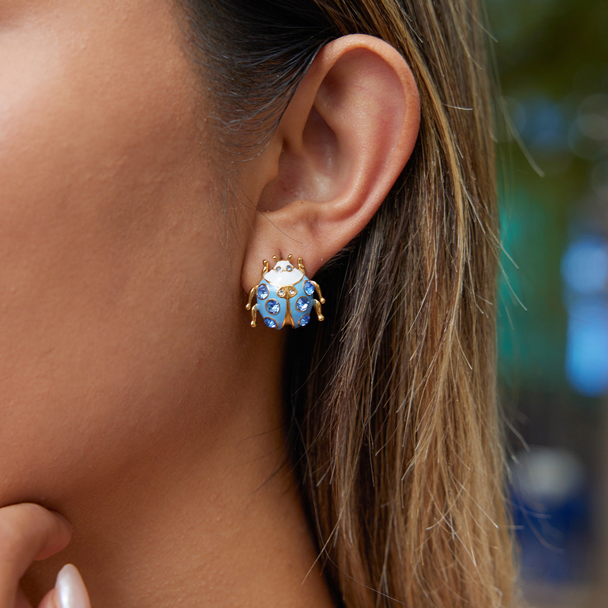 Colorful Insect Stud Earrings Collection Vera Lux