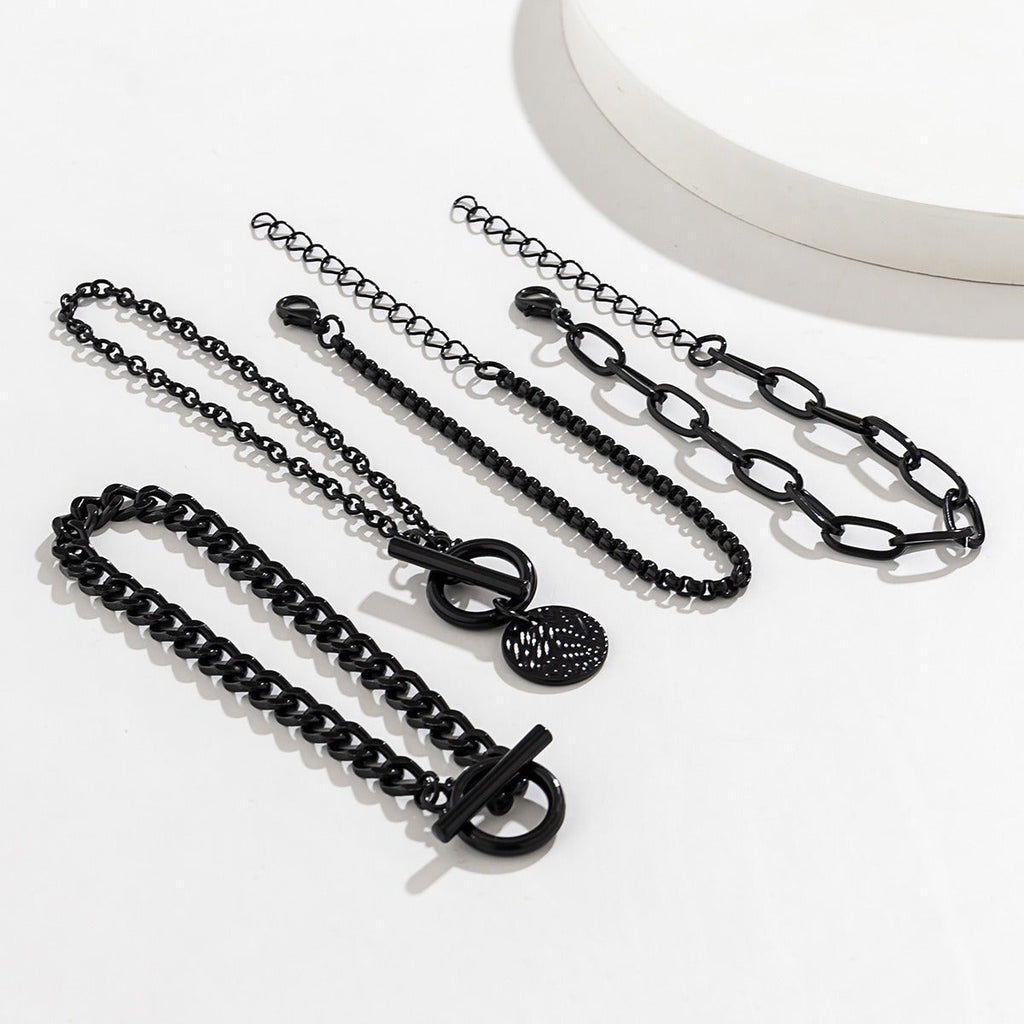 Sweet and Cool Black Halloween Coin Charm Bracelet Vera Lux