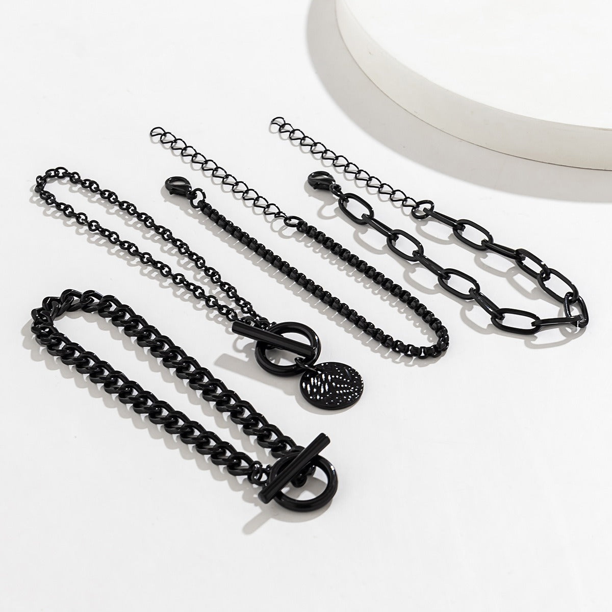 Sweet and Cool Black Halloween Coin Charm Bracelet Vera Lux