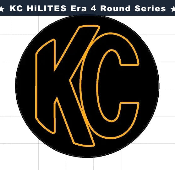 KC HiLITES Era 4 ROUND Series Light Cover Overlays - Universal StickerFab