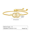 Minority Design Zircon Bracelet Round Vera Lux