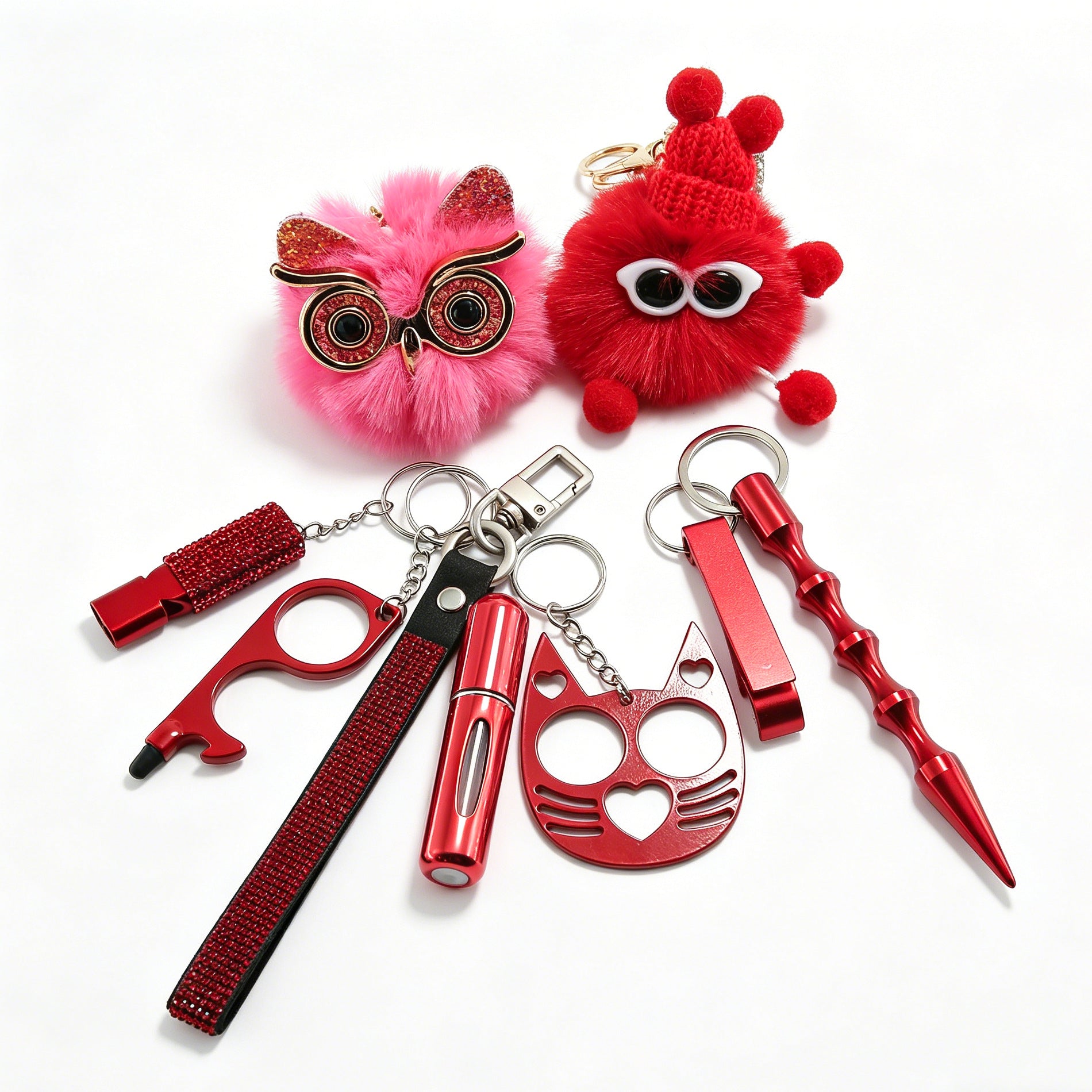 Ins Little Coal Ball Self-defense Keychain Vera Lux