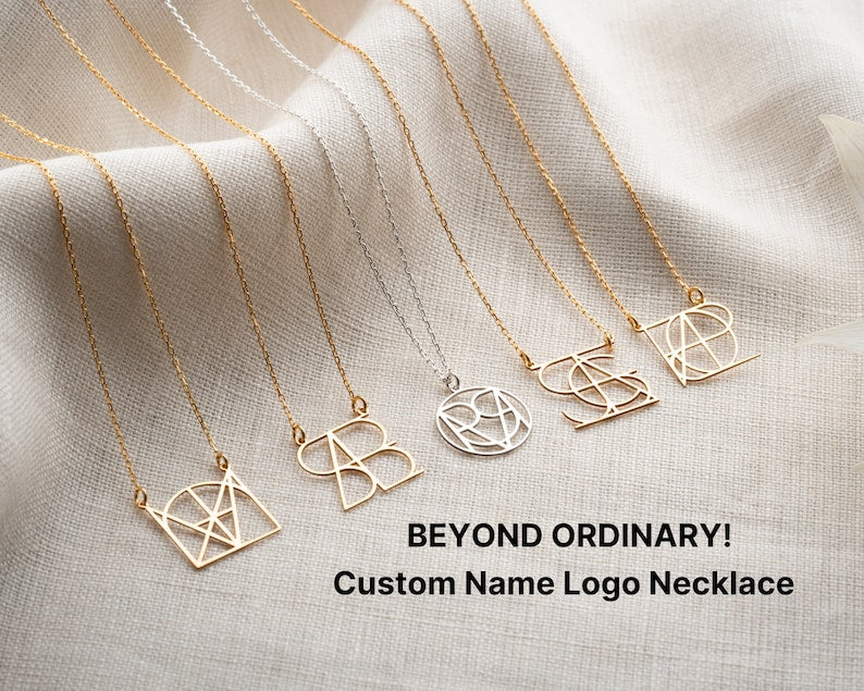 Customized Intertwined Initial Name Necklace Vera Lux