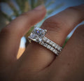 Popular White Zircon Ring Set Jewelry Ring Vera Lux