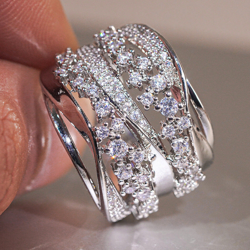 Geometric Design Korean-style Women's Ring Vera Lux
