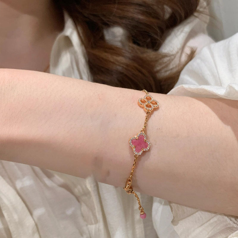 Pink Four Leaf Clover Jewelry Collection Vera Lux