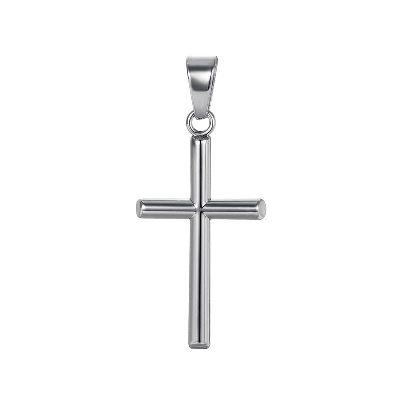 Fashionable Gold-Plated Jewelry Cross Pendant With A Stainless Steel Necklace Vera Lux