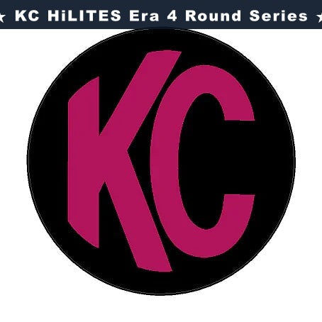 KC HiLITES Era 4 ROUND Series Light Cover Overlays - Universal StickerFab