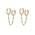 18K Gold Punk & Hip-Hop Style Light Luxury Earrings Vera Lux