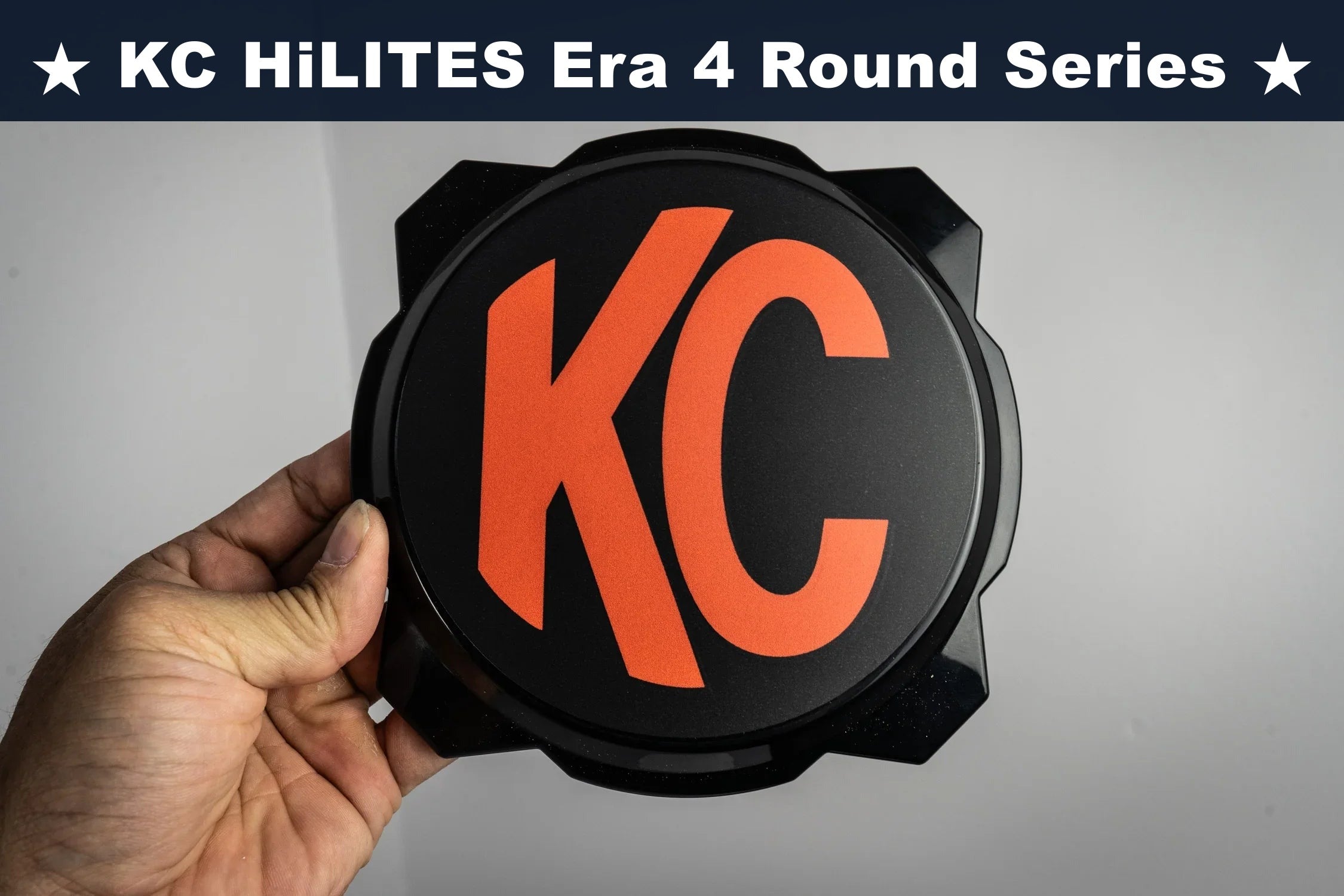 KC HiLITES Era 4 ROUND Series Light Cover Overlays - Universal StickerFab