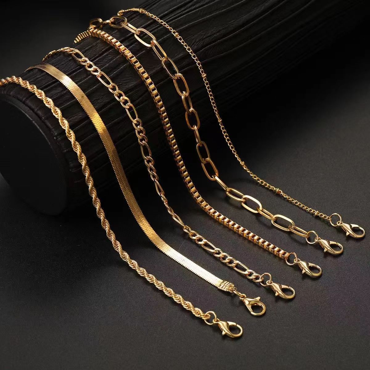 Womens Set Multi-layer Chain Minimalist Bracelet Vera Lux