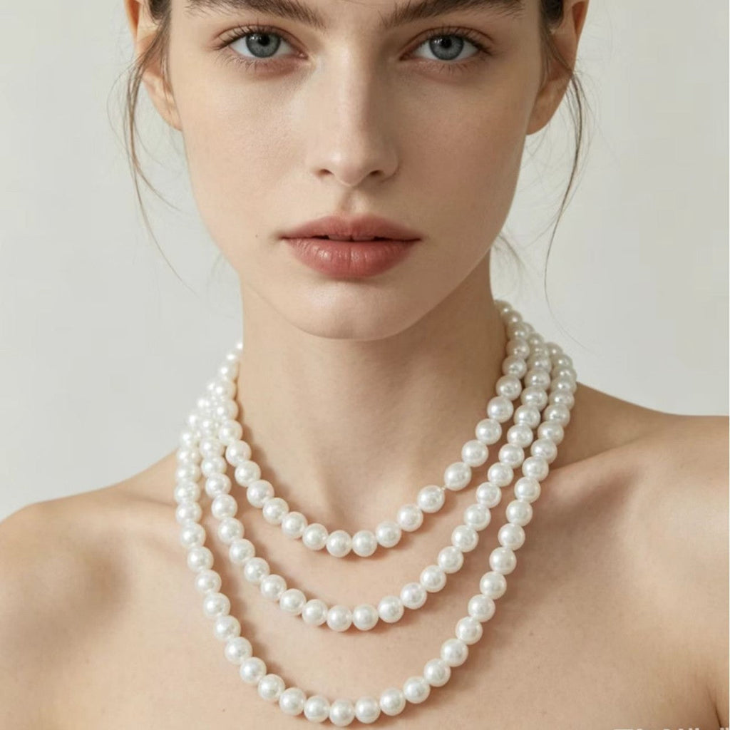 Elegant Multi-strand Pearl Necklace Vera Lux