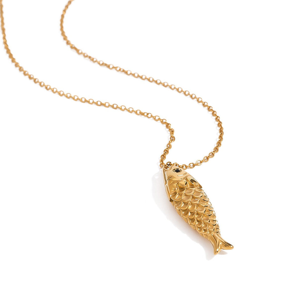 18K Goldfish Shape Design Exquisite Fashion Necklace Bracelet Set Vera Lux