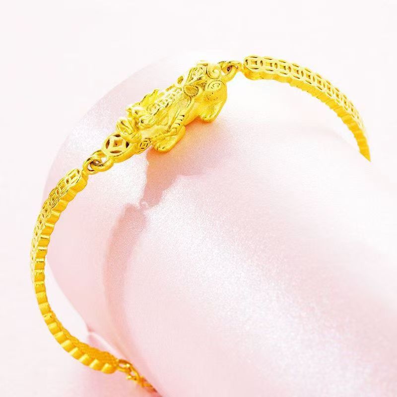 Arrival Copper-Gilded Fashion Wealth-Attracting Coin Pixiu Bracelet Vera Lux