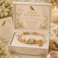 Niche Daily Wear Women Bracelet Alloy Gold White Chalcedony Cross Ornament Vera Lux