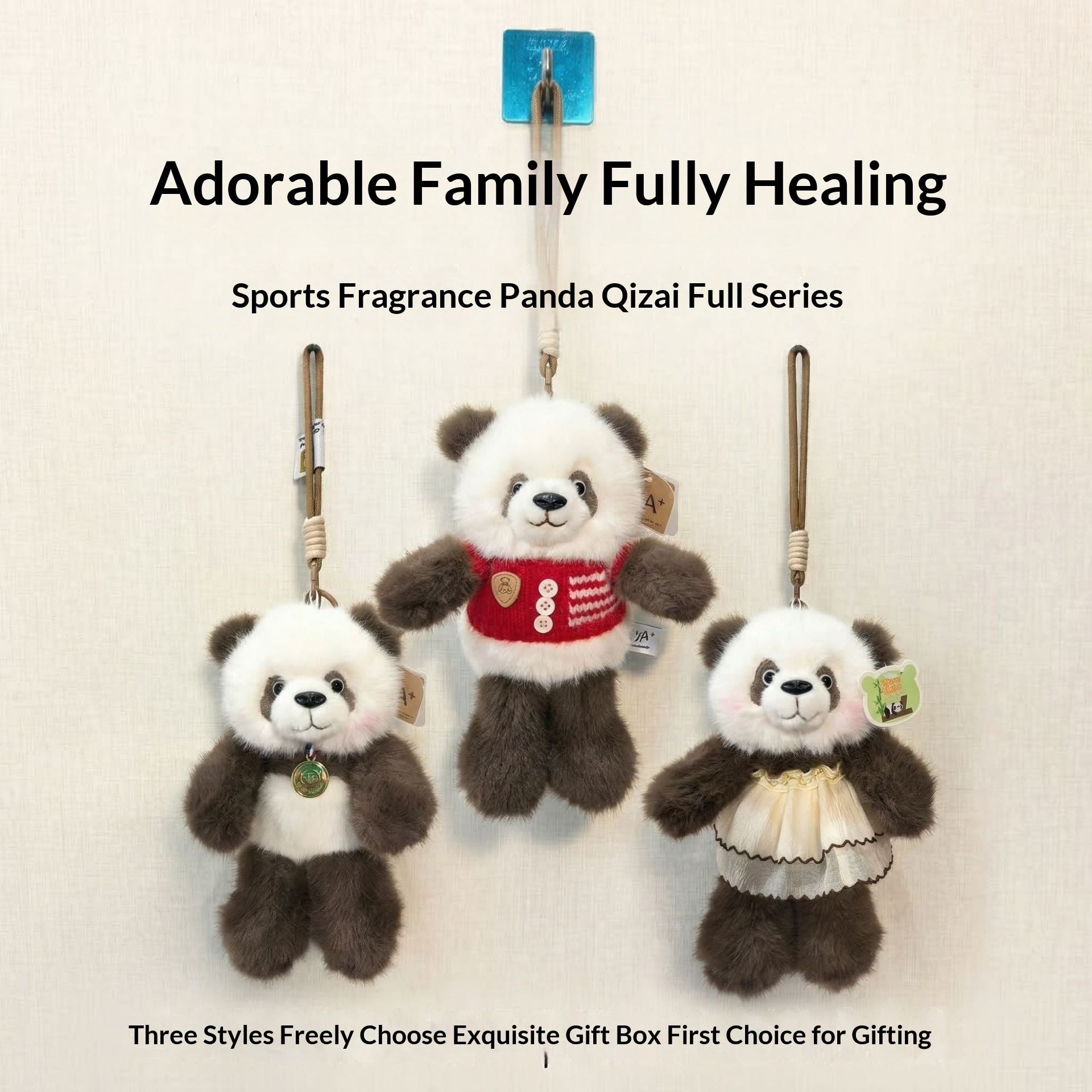 Plush Toy Pendant Panda Vera Lux