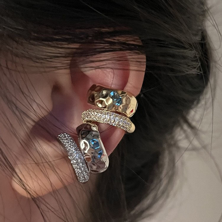 Exquisite High-End Double Layer Metal Ear Cuffs, Non-Piercing Ear Clips, 2026 New Luxury Unique Ear Jewelry Vera Lux