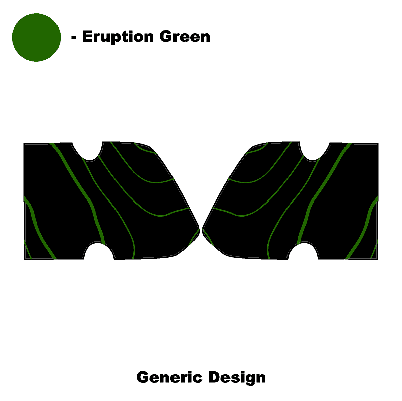 Topo Interior Door Cup Protector Kit - 2021+ Bronco StickerFab