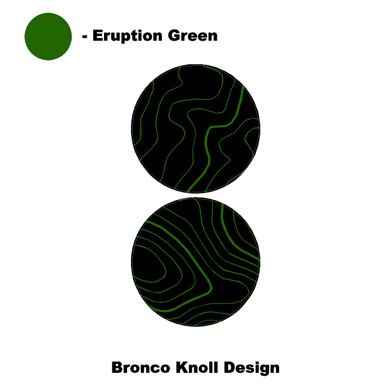 Topo Cup Holder Inserts (Printed Series + Acrylic) - 2021+ Bronco StickerFab