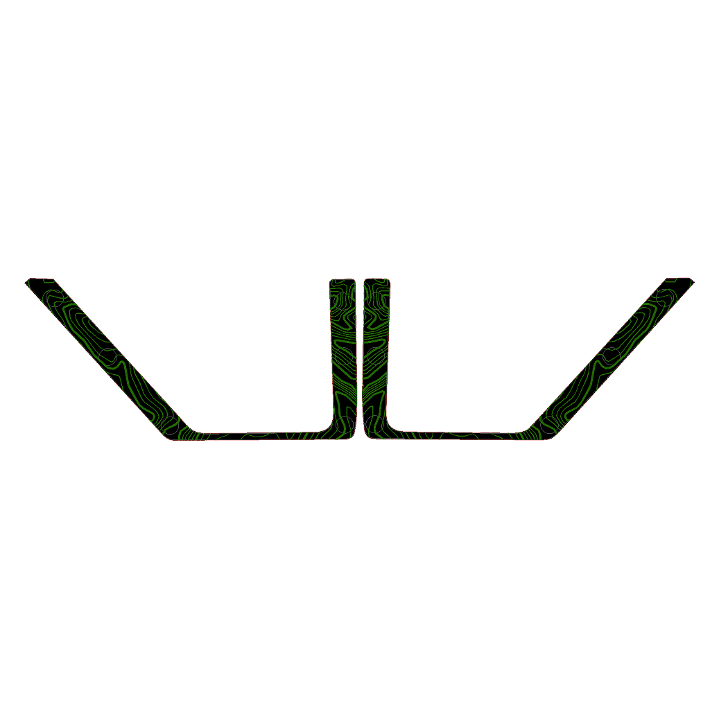 Topo Rear Door Net Trim Overlay Kit (Printed Series) - 2021+ Bronco StickerFab