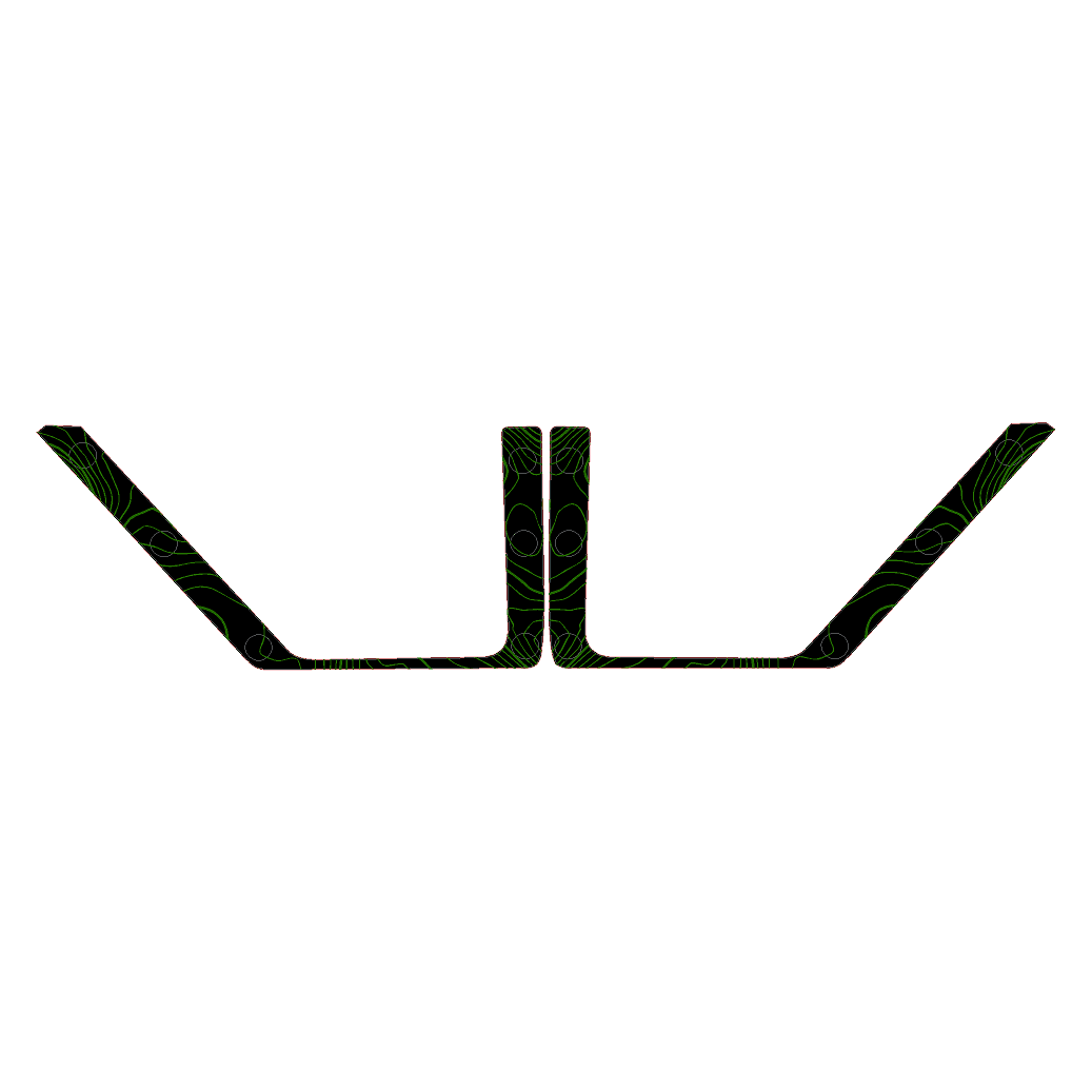 Topo Rear Door Net Trim Overlay Kit (Printed Series) - 2021+ Bronco StickerFab