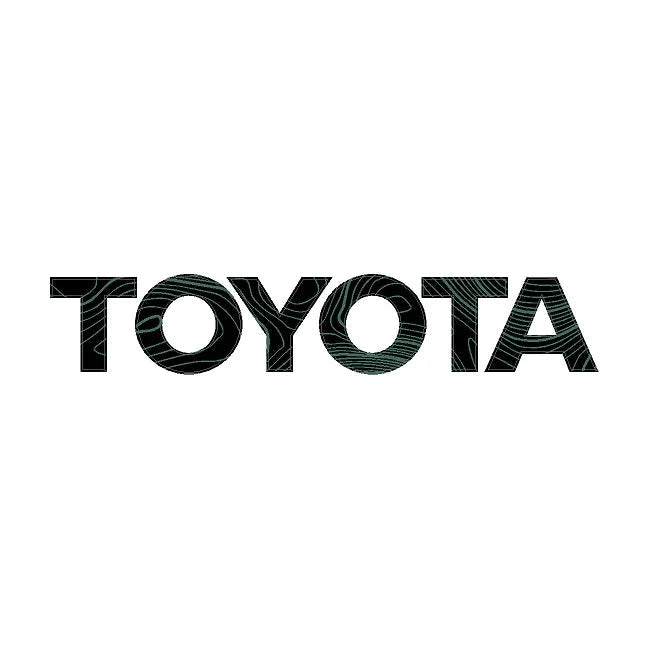 TOYOTA Topographic Rear Liftgate Emblem Inlays - 2025+ 4Runner StickerFab
