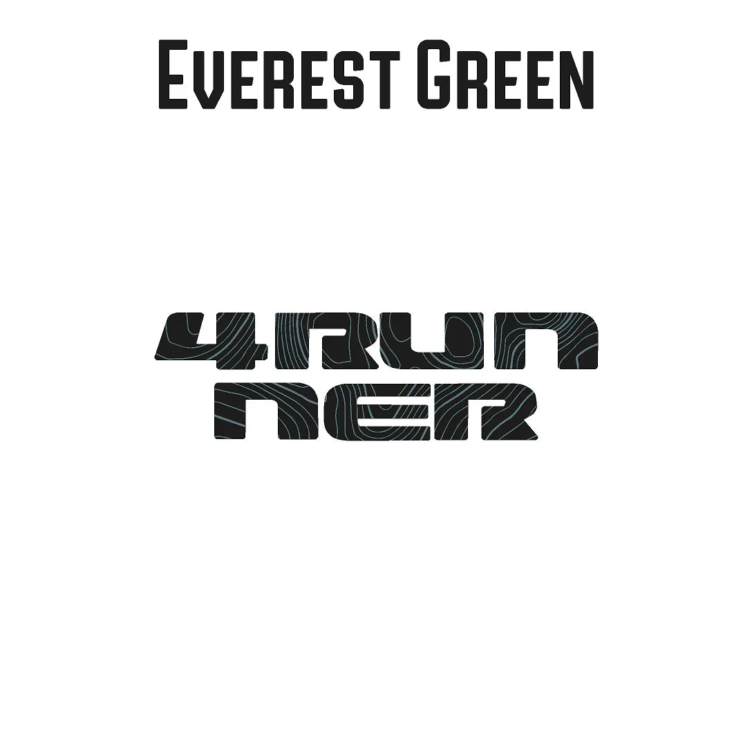4RUNNER Topographic Rear Liftgate Emblem Overlays - 2025+ 4Runner StickerFab
