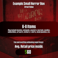 The Horror Mystery Box Sterye Mystery Boxes
