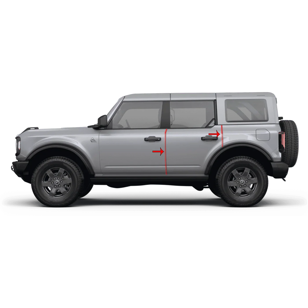 eXpert Door Edge Protection Film (Clear PPF) - 2021+ Bronco StickerFab