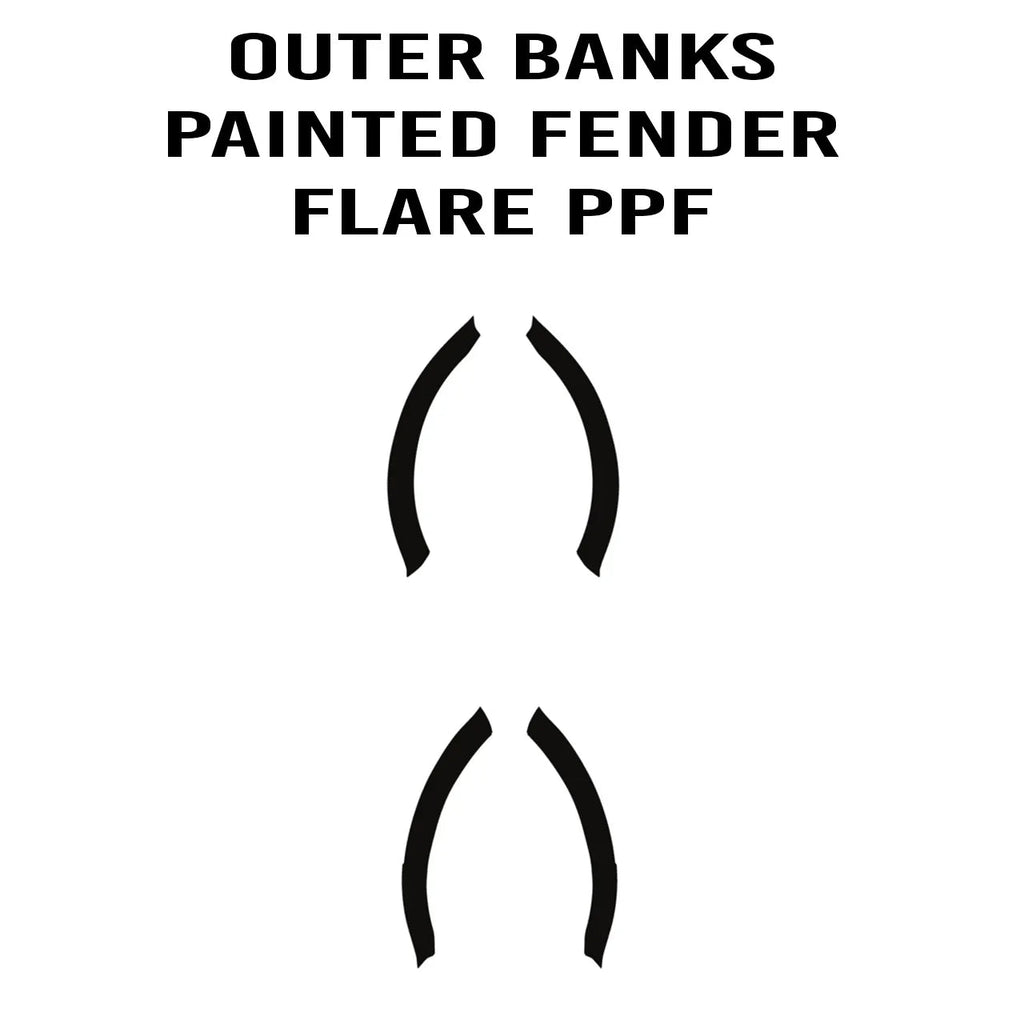 eXpert Fender Flare Paint Protection Film (Clear PPF) - 2021+ Bronco Outer Banks StickerFab