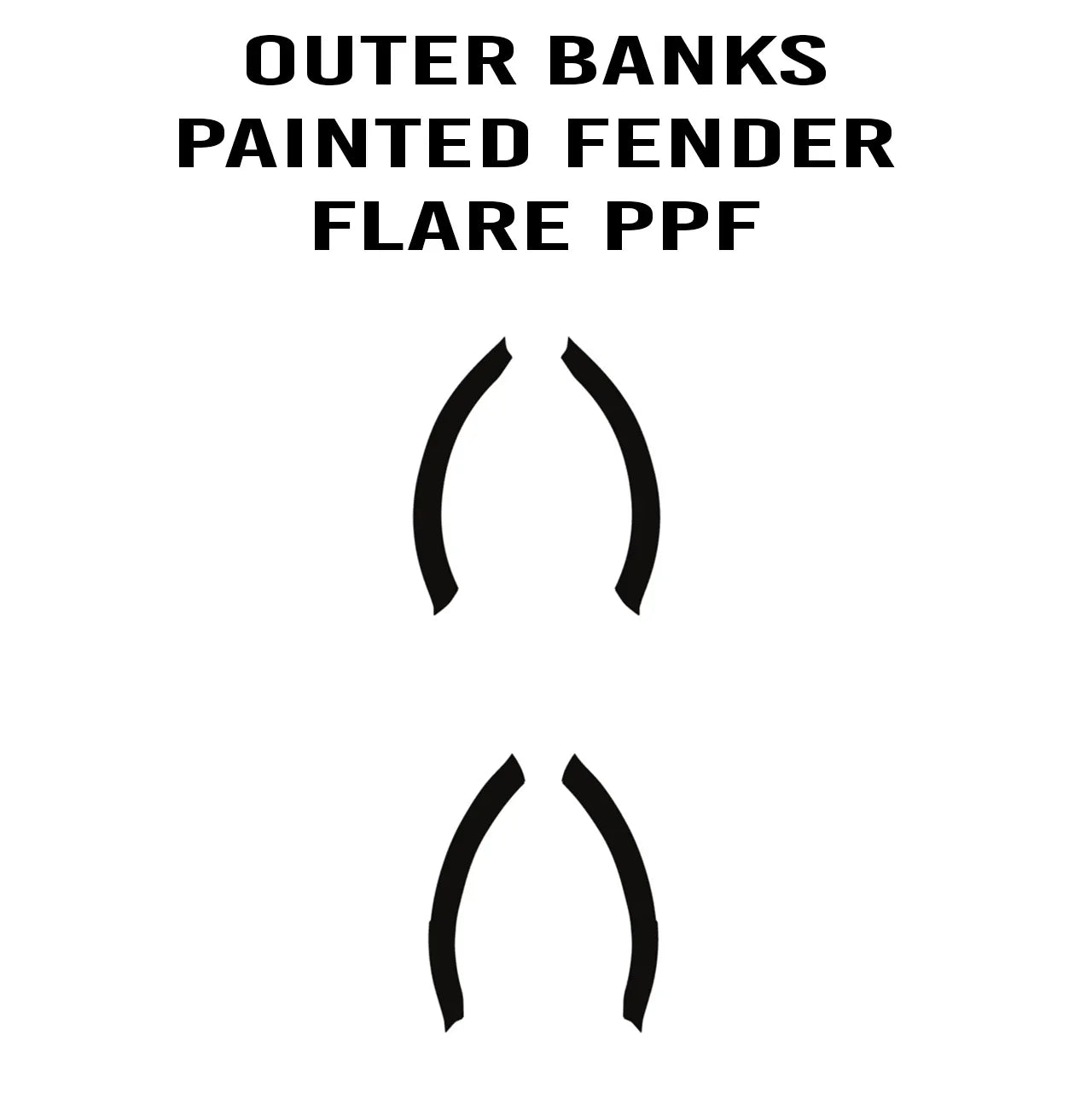 eXpert Fender Flare Paint Protection Film (Clear PPF) - 2021+ Bronco Outer Banks StickerFab