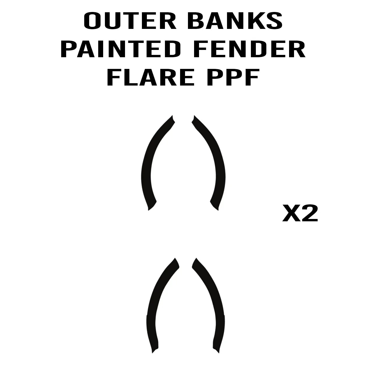 eXpert Fender Flare Paint Protection Film (Clear PPF) - 2021+ Bronco Outer Banks StickerFab
