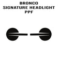 eXpert Signature Headlight Paint Protection Film (Clear PPF) - *2021+ Bronco StickerFab