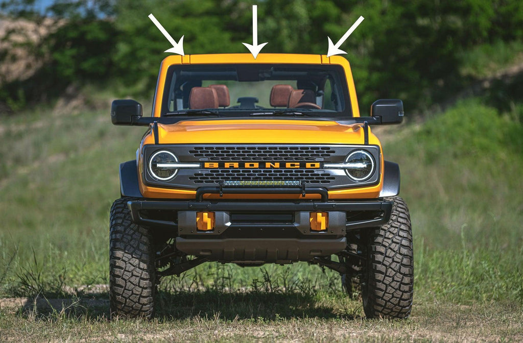 eXpert Upper Window Frame Paint Protection Film (Clear PPF) - 2021+ Bronco StickerFab