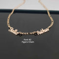 Custom Multiple Name Necklace with Chain Options Vera Lux