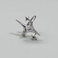 Niche Design Star Couple Rings, Korean INS Style, Zircon Inlaid Letter Texture Ring, Fashion Personality Ring For Men Vera Lux