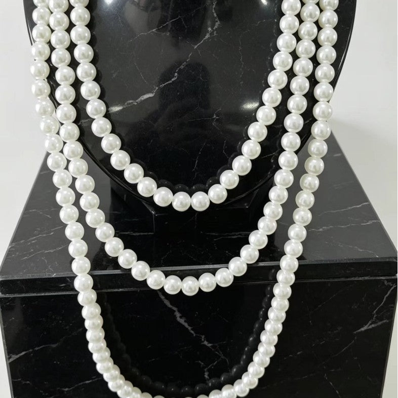 Elegant Multi-strand Pearl Necklace Vera Lux