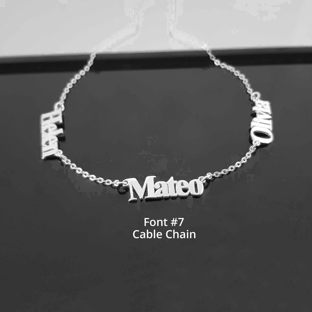 Custom Multiple Name Necklace with Chain Options Vera Lux