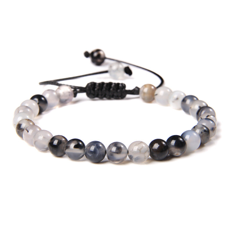 6mm Natural Stone Beads Womens Bracelet Yoga Energy Sports Vera Lux