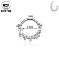 European And American G23 Titanium Alloy Earrings With Zircon Inlays Vera Lux