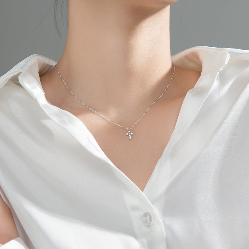 S925 Sterling Silver Versatile Cross Necklace For Women Vera Lux
