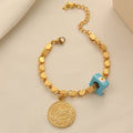 Bohemian Evil Eye Coin Bracelet Vera Lux