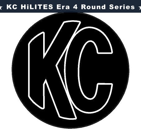 KC HiLITES Era 4 ROUND Series Light Cover Overlays - Universal StickerFab