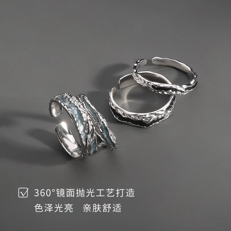 Men's Trendy Light Luxury Single Ring, Adjustable Opening Fashion Ring For Men, Stylish Personality Advanced Index Finger Ring, Men's Jewelry Vera Lux