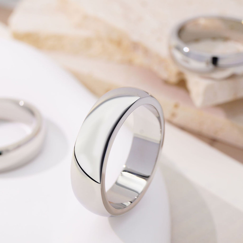 Titanium Steel Ring For Women Polished Surface Vera Lux